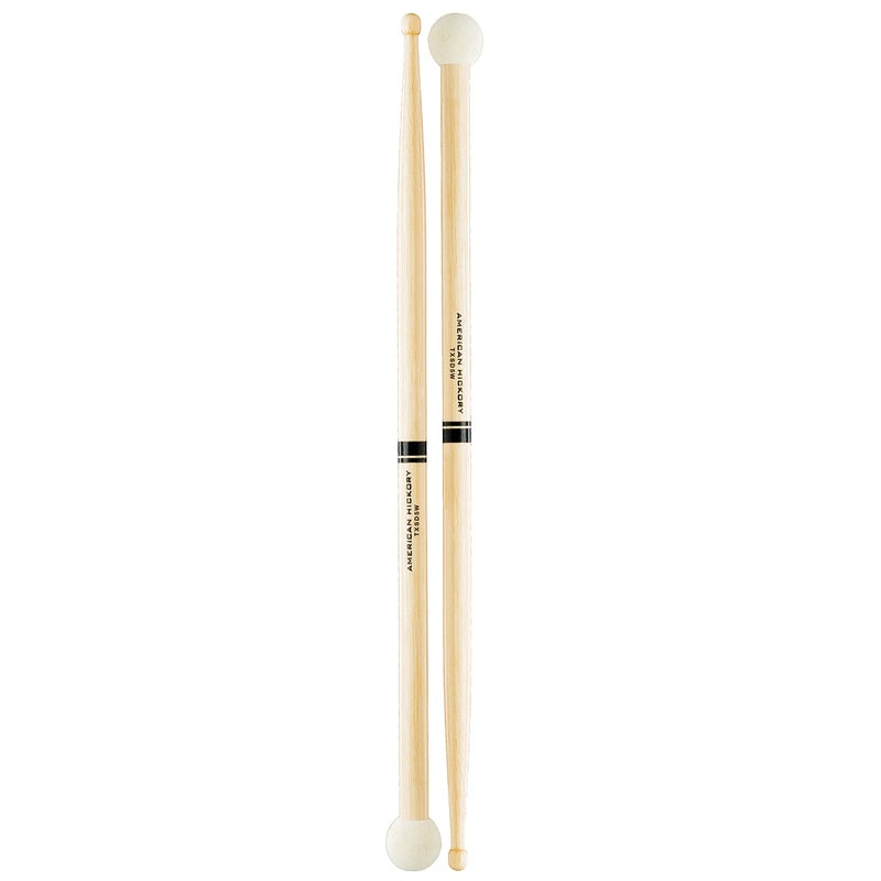 Promark Hickory TXSD5W Light Multi Percussion Stick, Wood tip, Felt Butt - Image 4